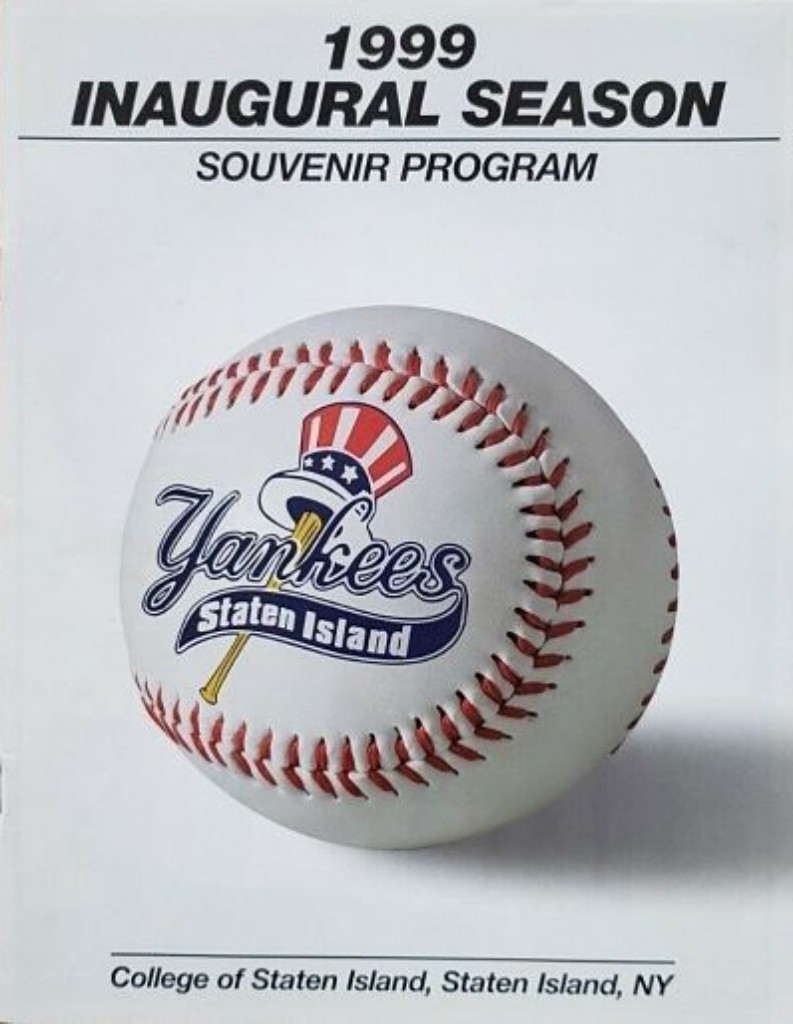 1999 Staten Island Yankees Program