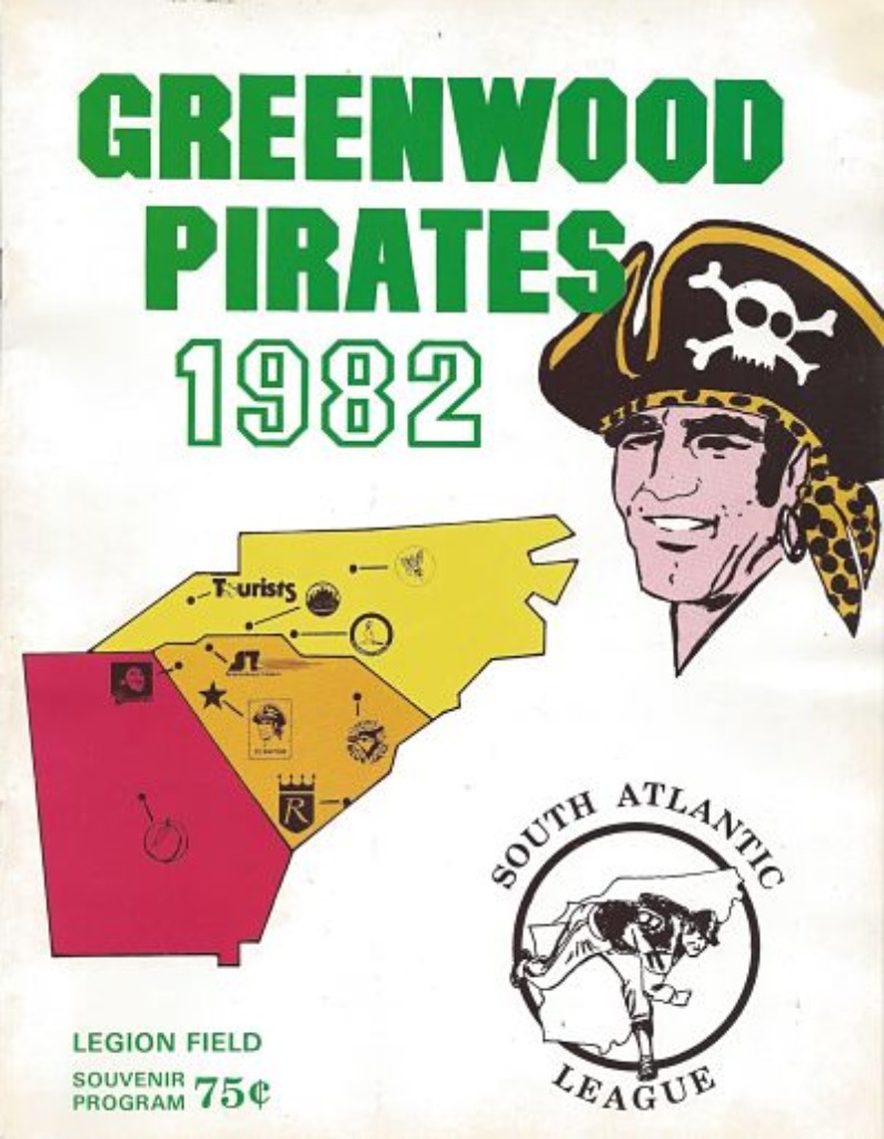 1982 Greenwood Pirates Program