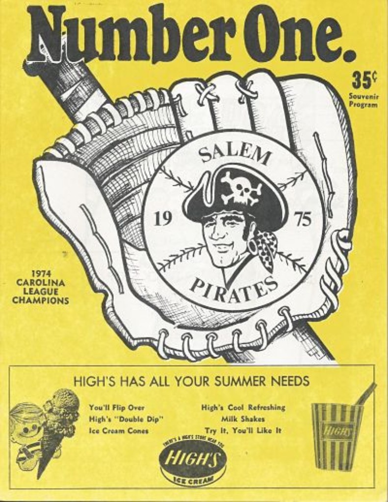 1975 Salem Pirates Program