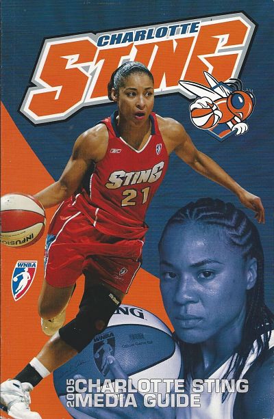 2002 CHARLOTTE STING WNBA BASKETBALL POCKET SCHEDULE 