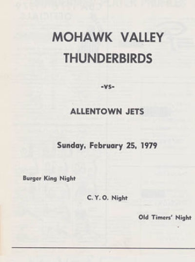 Mohawk Valley Thunderbirds Continental Basketball Association