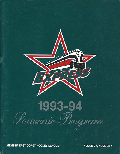 1993-94 Roanoke Express Program