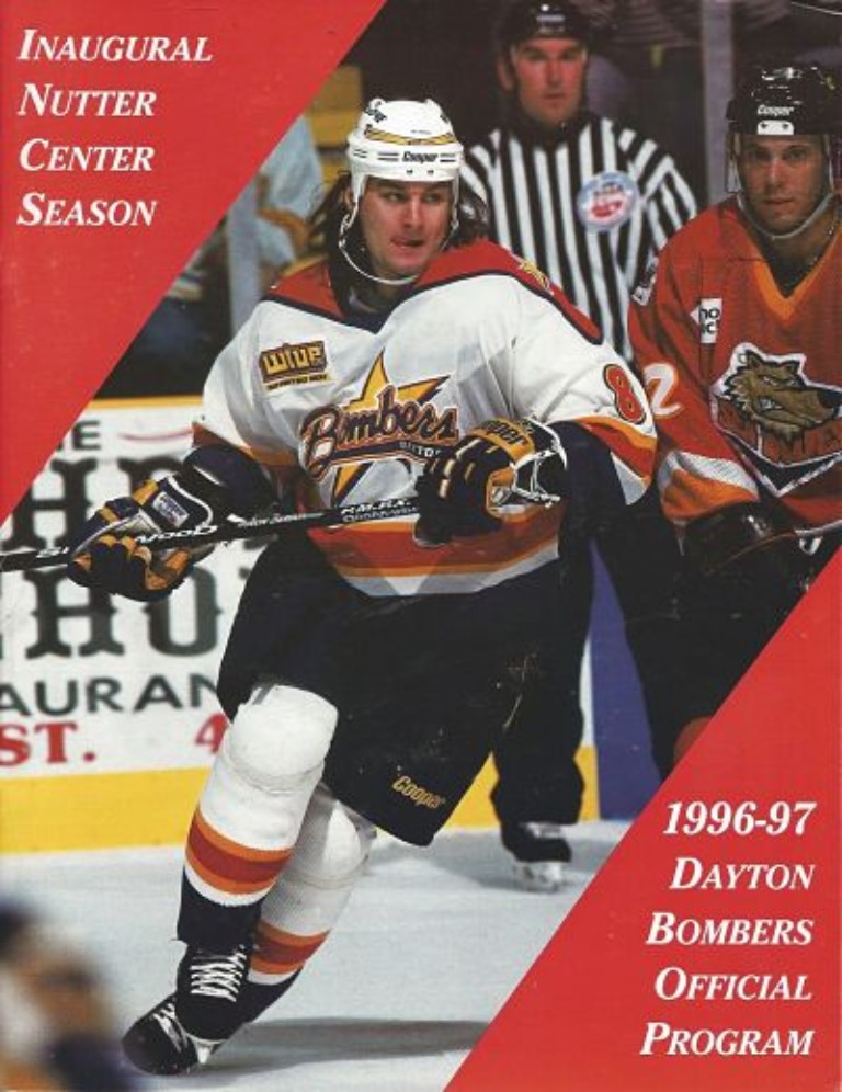 1996-97 Dayton Bombers Program from the East Coast Hockey League