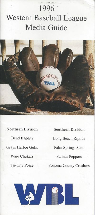 1996 Western Baseball League Media Guide