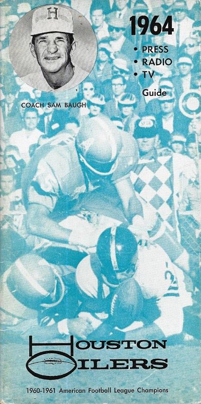 1972 Houston Oilers Media Guide