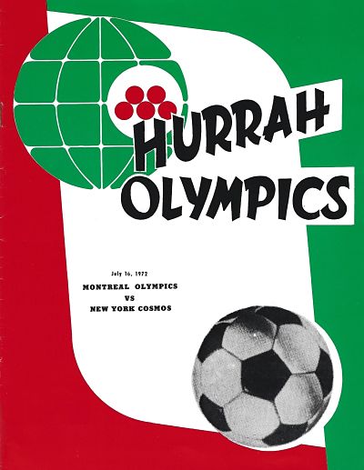 1972 Montreal Olympique Program from the North American Soccer League