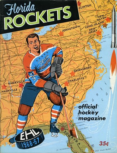 1966/1967 Dixie flyers Nashville ice hockey souvenier magazine