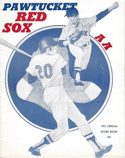 1972 Pawtucket Red Sox baseball program from the Eastern League