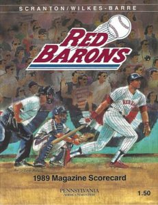 1989 Scranton/Wilkes-Barre Red Barons Program