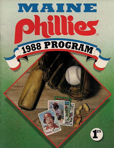 1988 Maine Phillies baseball program from the International League