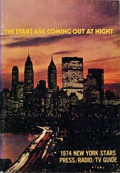 1974 New York Stars Media Guide from the World Football League