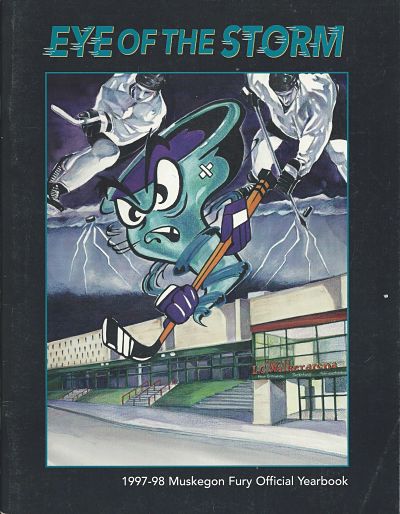 1997-98 Muskegon Fury Yearbook from the United Hockey League