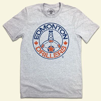 Edmonton Drillers NASL Soccer Logo T-Shirt