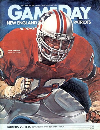 John Hannah Signed New England Patriots Action 8×10 Photo w/HOF'91 –  Schwartz Sports Memorabilia