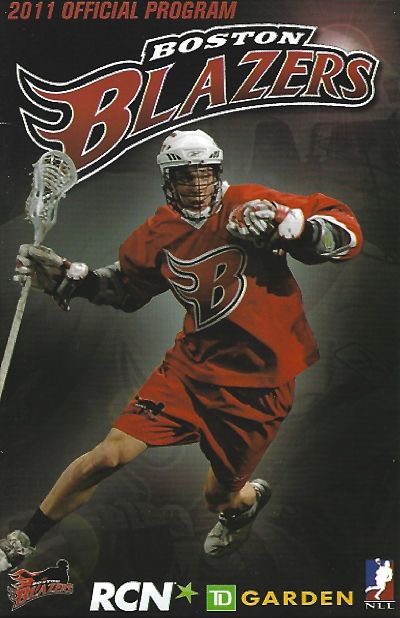 2011 Boston Blazers Program from the National Lacrosse League