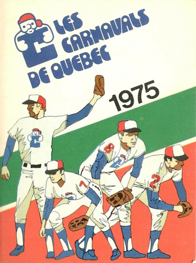 1975 Quebec Carnavals baseball pocket schedule from the Eastern League