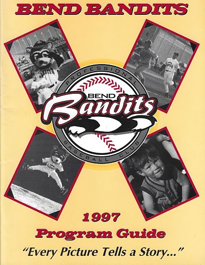 1997 Bend Bandits program from the Western Baseball League