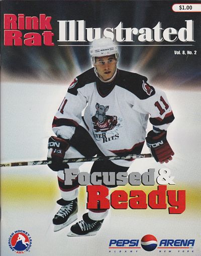 Albany River Rats Mascot Costume Ice Hockey Team