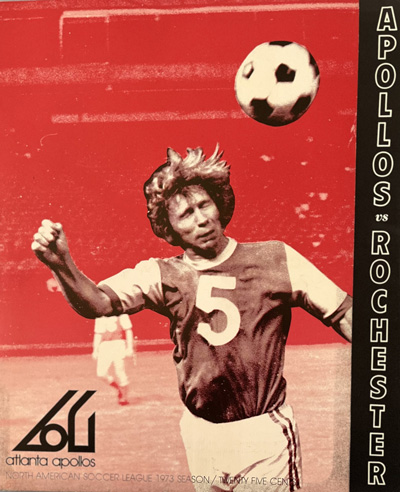 1973 Atlanta Apollos Program from the North American Soccer League
