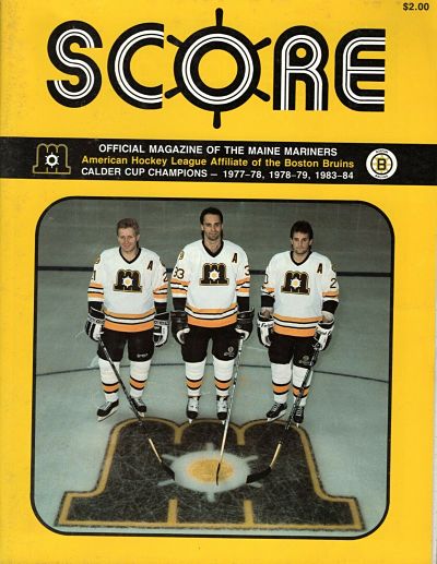 1979 Maine Mariners AHL Hockey Program (Nova Scotia Voyageurs) poor  condition