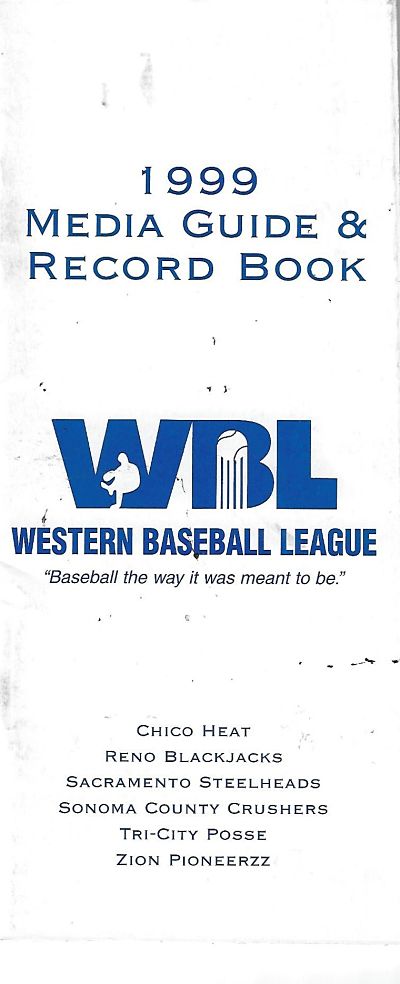 1999 Western Baseball League Media Guide