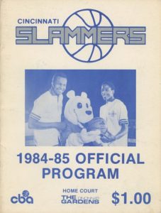 1984-85 Cincinnati Slammers Program