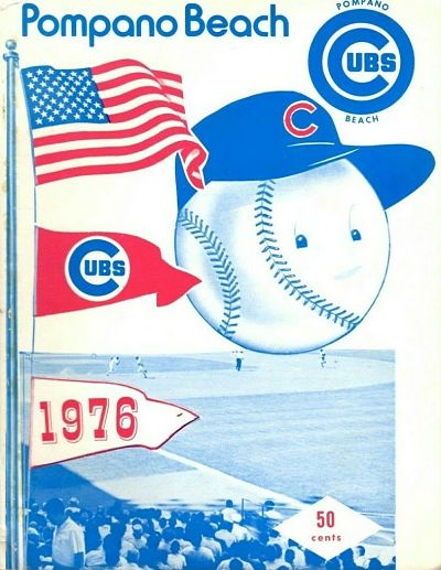 1976 Pompano Beach Cubs Baseball Program from the Florida State League
