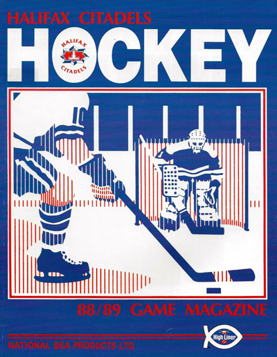 1988-89 Halifax Citadels program from the American Hockey League