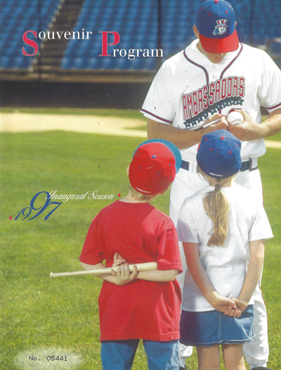 1997 Allentown Ambassadors baseball program from the Northeast League
