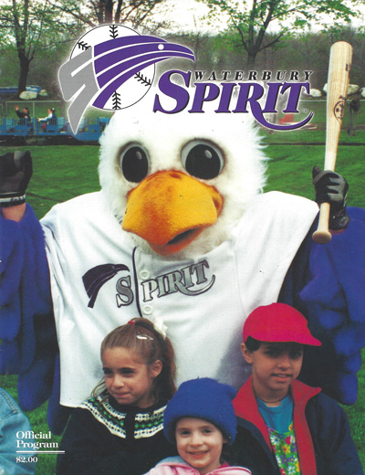 1997 Waterbury Spirit baseball program from the Northeast League
