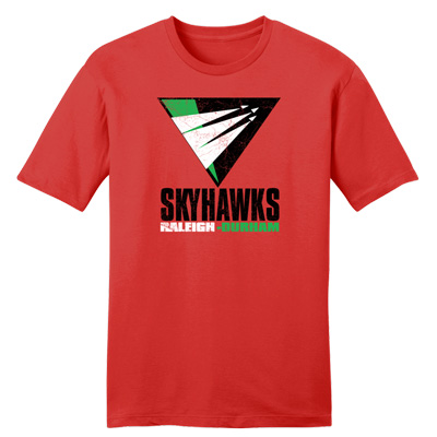 Raleigh-Durham Skyhawks Football Logo T-Shirt