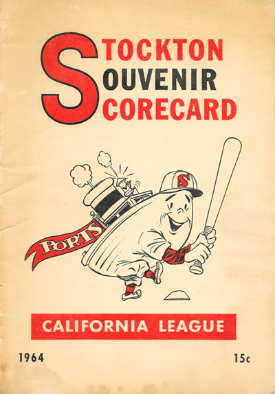 1964 Stockton Ports baseball program from the California League
