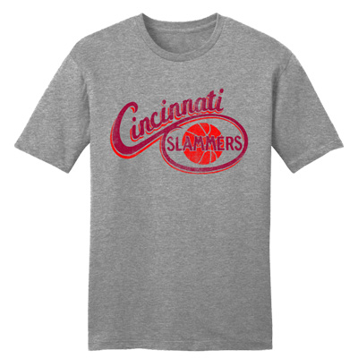 Cincinnati Slammers CBA Basketball Logo T-Shirt