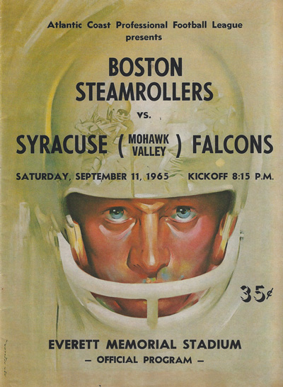 1965 Boston Steamrollers Program