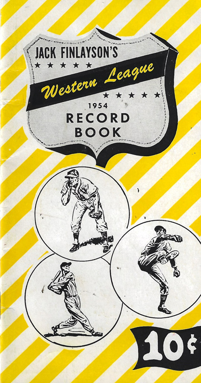 Jack Finlayson's 1954 Western League Record Book
