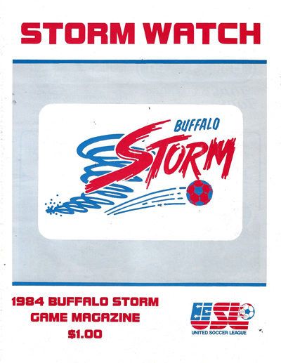1984 Buffalo Storm program from the United Soccer League