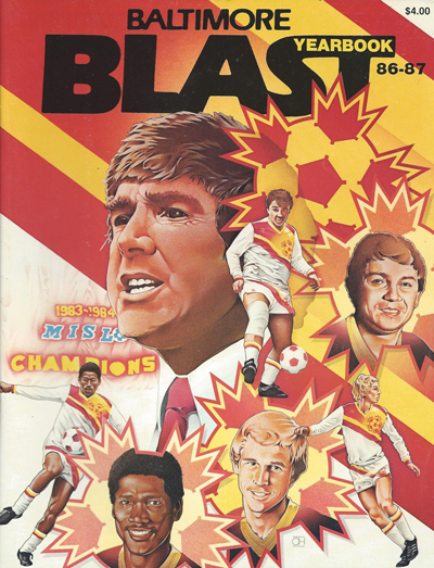 1986-87 Baltimore Blast Yearbook from the Major Indoor Soccer League