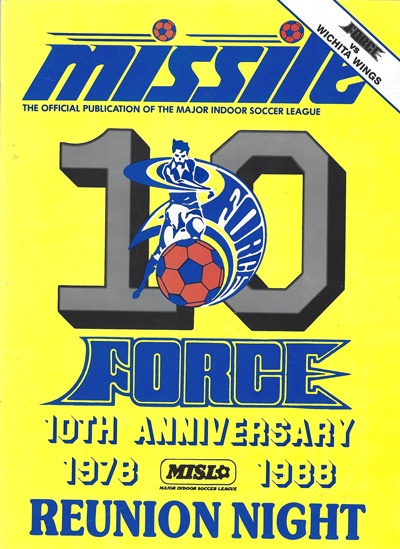 1988 Cleveland Force program from the Major Indoor Soccer League