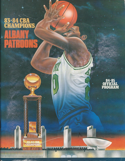 1984-85 Albany Patroons Program from the Continental Basketball Association