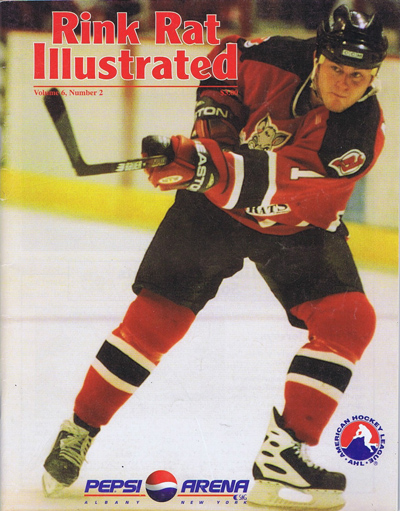 1998-99 Albany River Rats Program from the American Hockey League