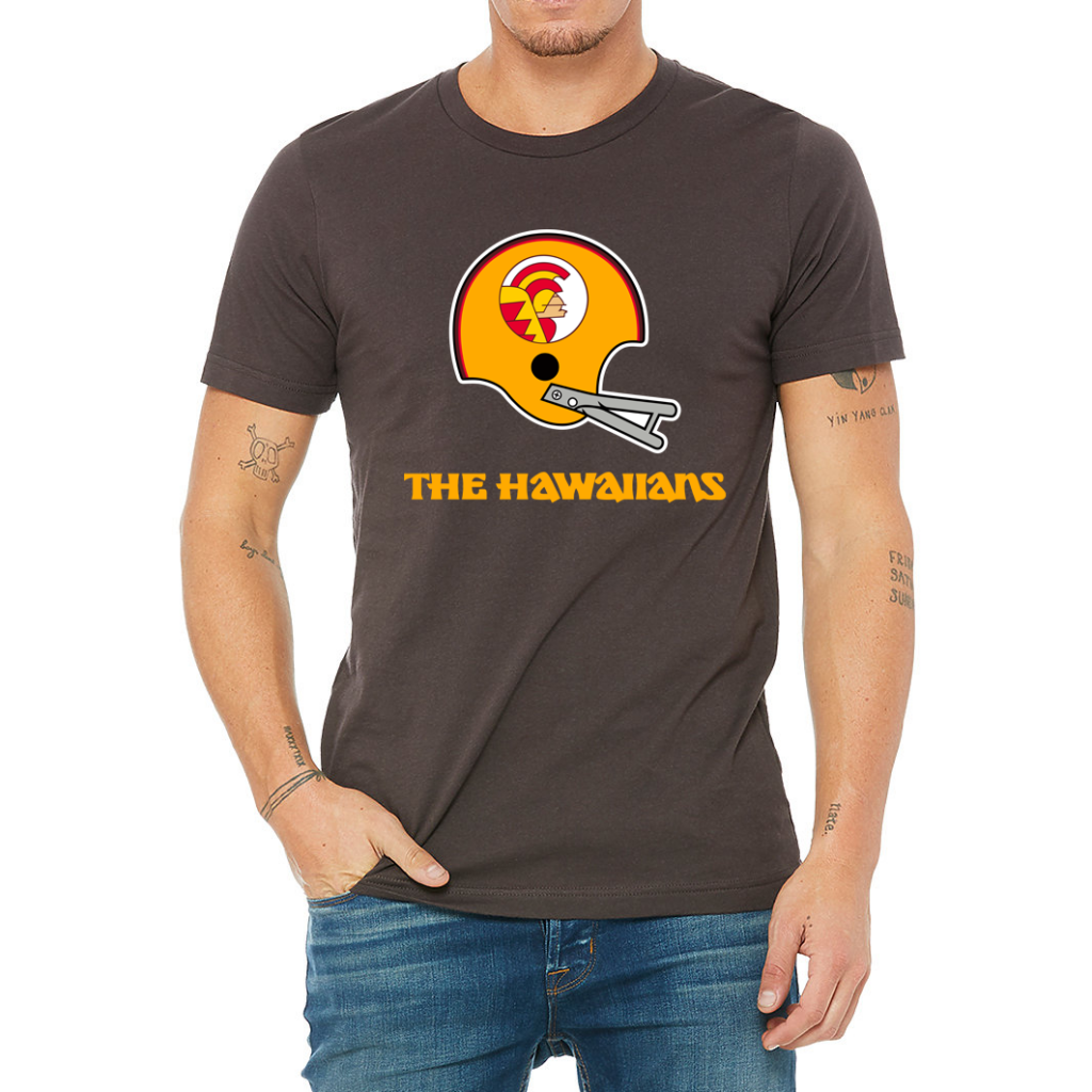 The Hawaiians football T-shirt. Brown. Royal Retros