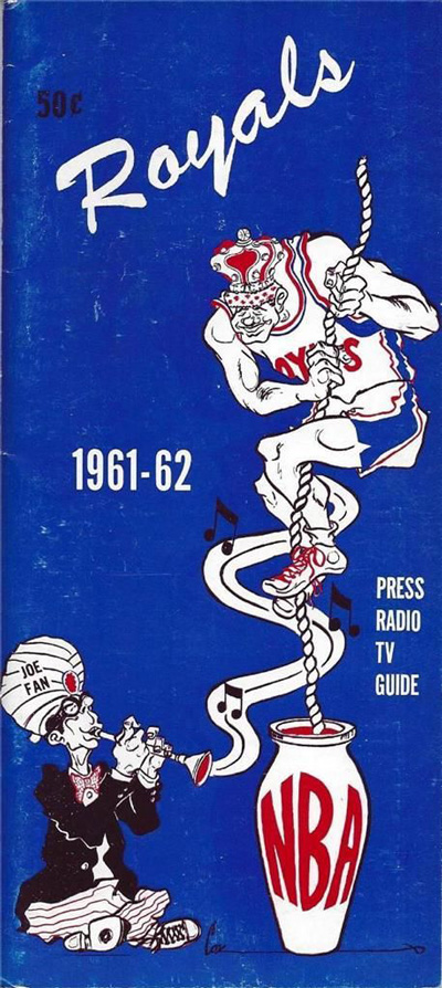 1961-62 Cincinnati Royals Media Guide from the National Basketball Association