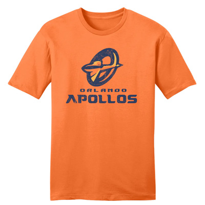 Orlando Apollos Alliance of American Football Logo T-Shirt