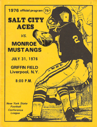 1976 Salt City Aces football program