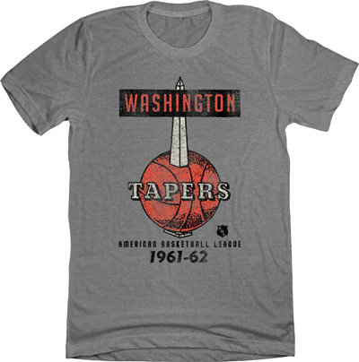 Washington Tapers American Basketball League Logo T-Shirt