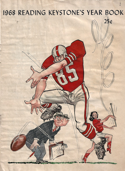 1968 Reading Keystones Football Yearbook from the Mason-Dixon Football Conference