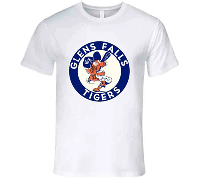 Glens Falls Tigers Eastern League Baseball Logo T-Shirt