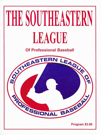 Southeastern League independent baseball program from 2002 or 2003