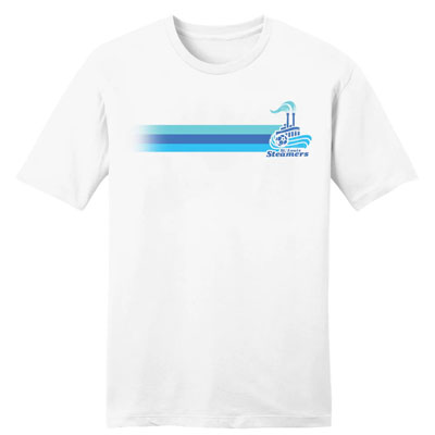 St. Louis Steamers MISL Soccer Chest Stripe Logo T-Shirt