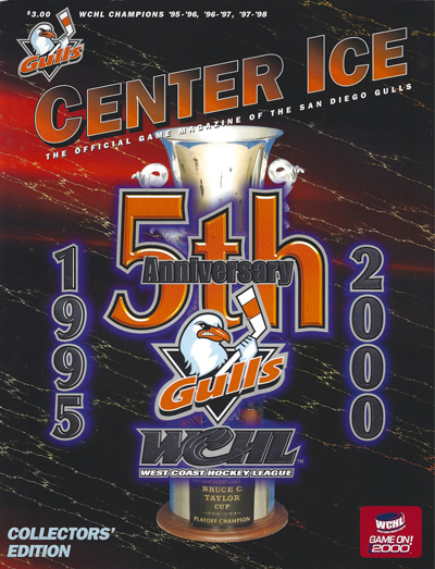 1999-00 San Diego Gulls Program from the West Coast Hockey League